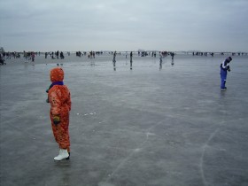 Schlittschuhlaufen Großes Meer